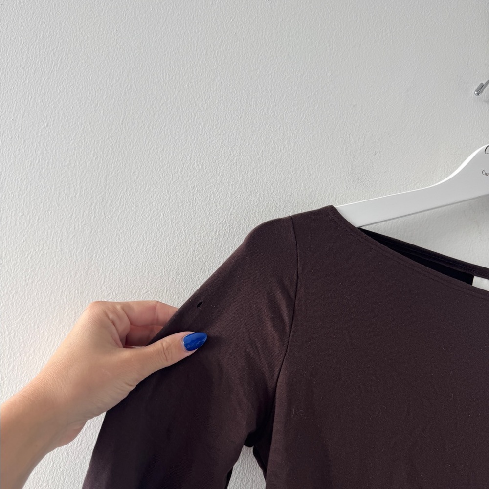 REFORMATION Nicola Knit Brown Blouse XS - Picture 5 of 6